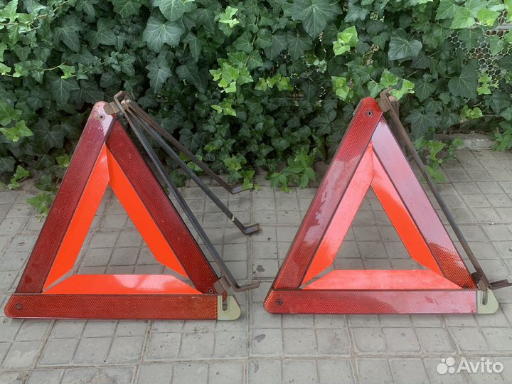 Дорожный знак аварийный СССР