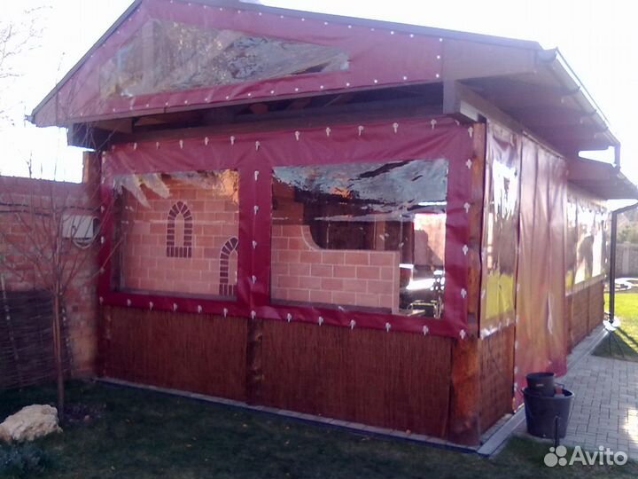 Тентовое покрытие на беседки /веранды