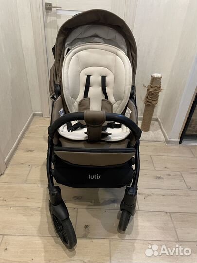 Коляска tutis viva life 2 в 1 кожа