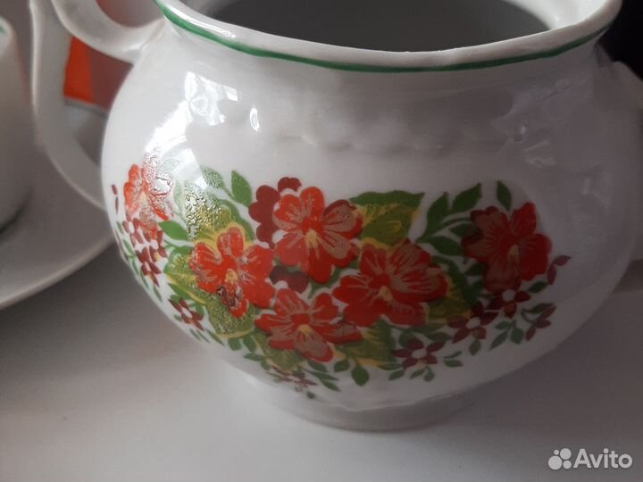 Кофейный сервиз Вербилки СССР, 14 предметов