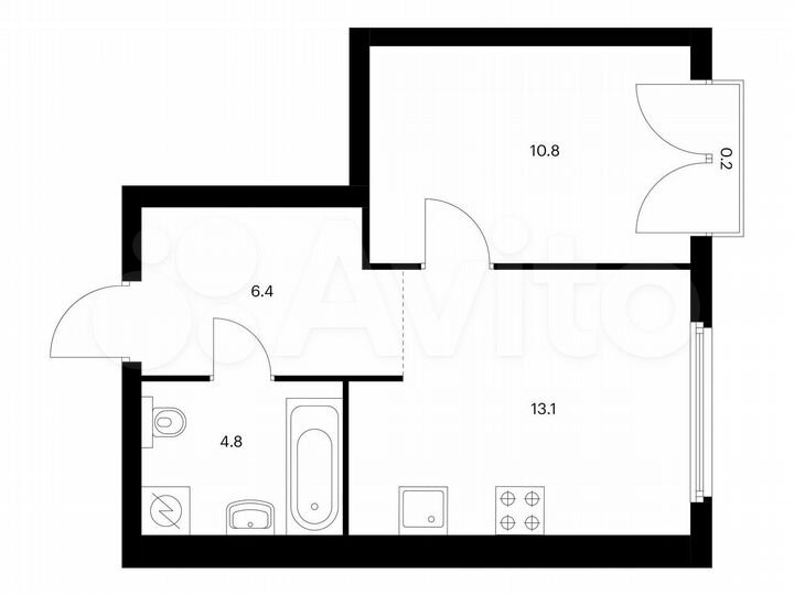 1-к. квартира, 35,3 м², 2/32 эт.