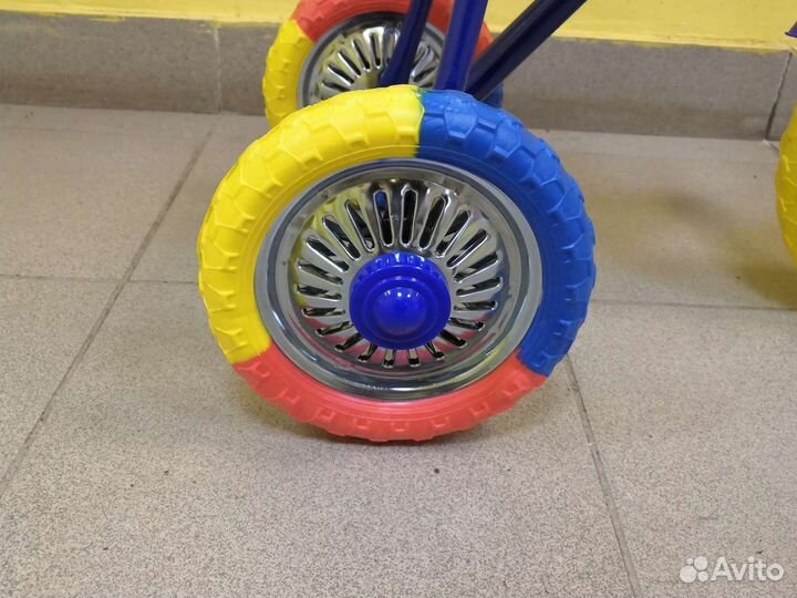 Трехколесный Велосипед синий