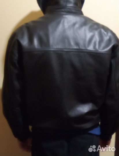 Кожаная куртка мужская Suang