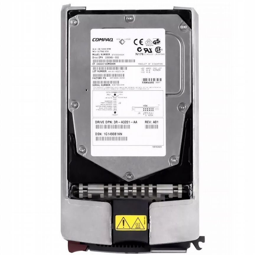 [235065-002] Жесткий Диск Hp Bf03664664 36,4gb U160scsi 3.5" 235065-002