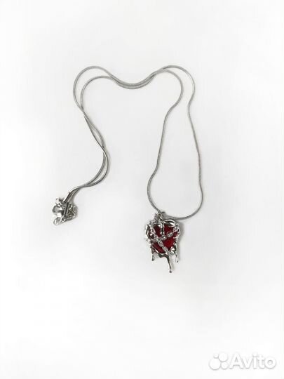 Кулон сердце готическое