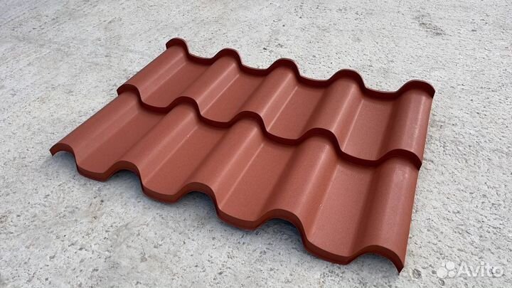 Металлочерепица терракотлвая(морковная матовая)