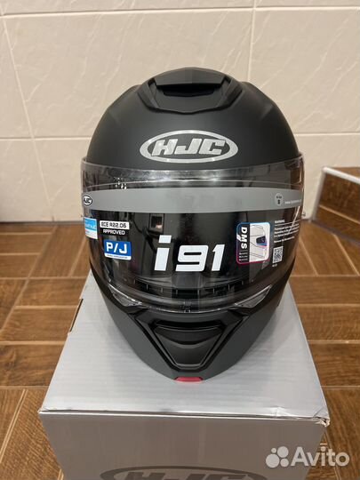 Мотошлем HJC i91 размер S, черный матовый