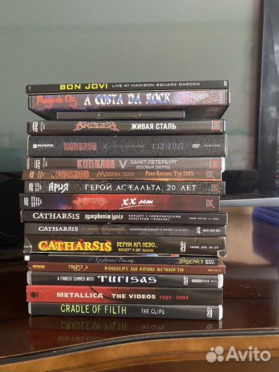 DVD - диски западных и российских групп: музыка