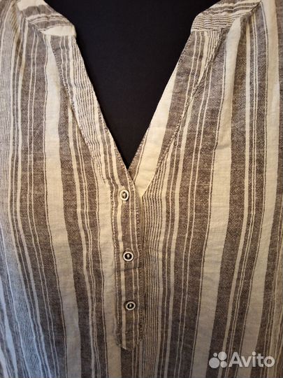 Шикарный блузон лен хлопок Европа р 50-54