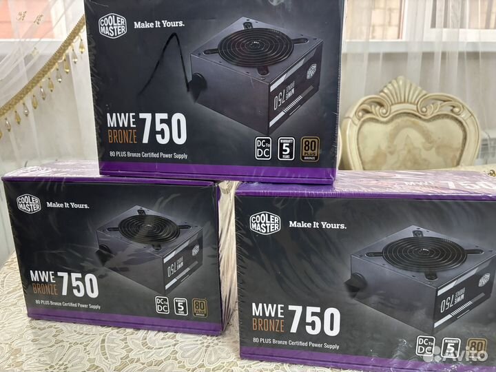 Блок питания 750w Cooler Master Bronze
