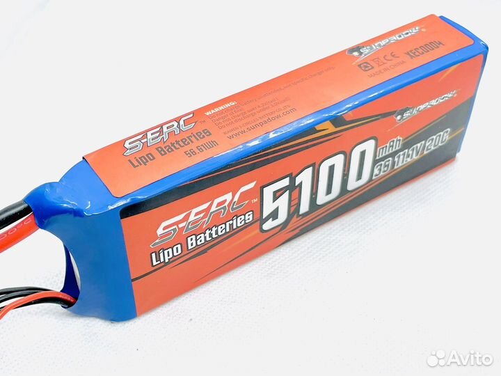 Аккумуляторы Lipo li-po 3s 11,1v 5100mah 20C Новые