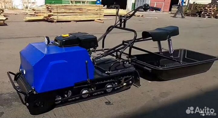 Мотобуксировщик Лидер с седельным модулем 15 л.с