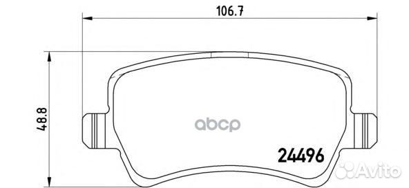 P86021 1236 00 30671574 колодки дисковые з