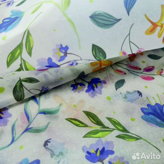 Тишью калька с печатью логотипов или принтов