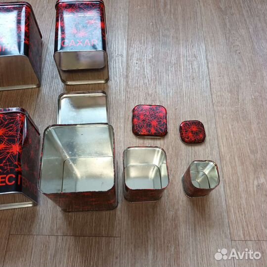 Контейнер для хранения сыпучих продуктов металл 18