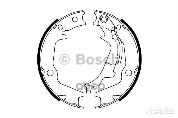 Колодки барабанные к-т 0986487769 Bosch