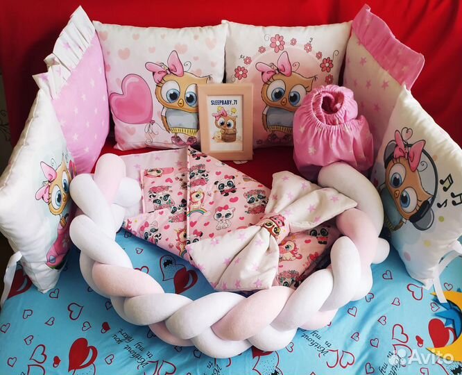 Бортики. Комплект в кроватку. На выписку