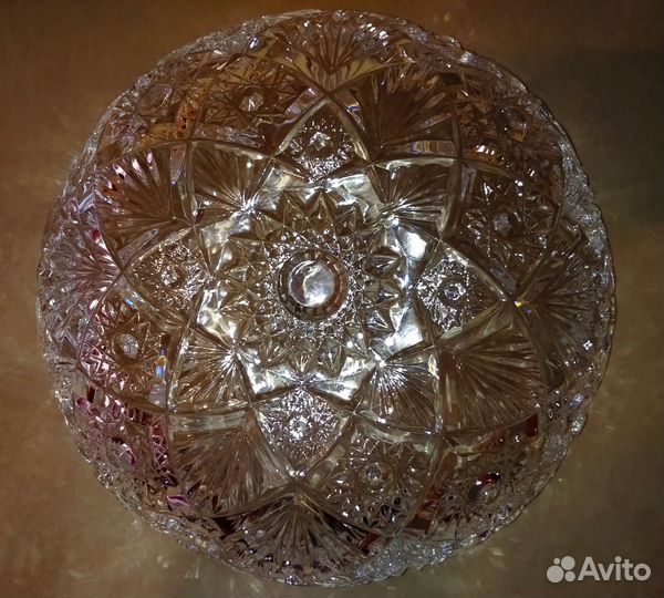 Блюдо-ваза хрусталь СССР
