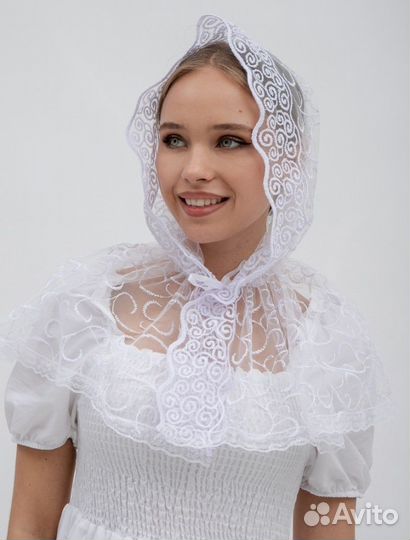 Платок неспадающий церковный новый