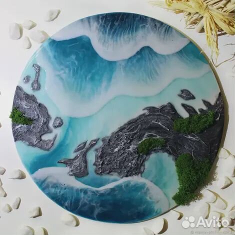 Игра цвета. Создание композиции с эпоксидной смол