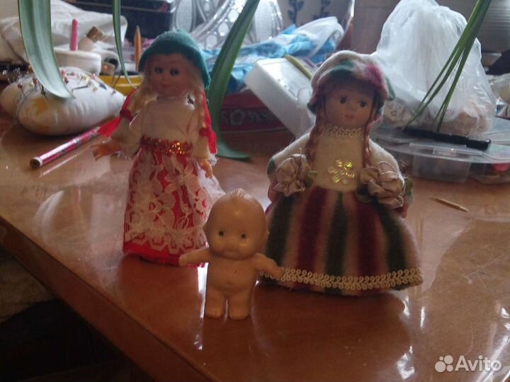 Дед мороз, Снегурочка, Ель голубая, куклы, тролль