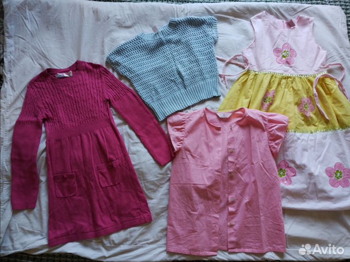 Вещи пакетом на девочку 128 134