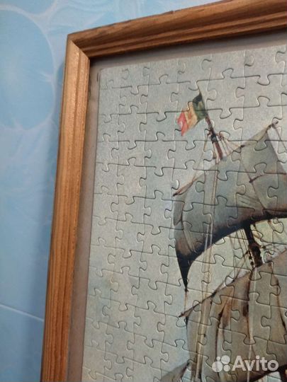 Картина мозаика Корабль и Маяк