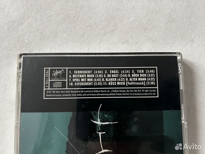 Rammstein - Sehnsucht (USA, Promo CD)