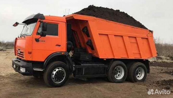 Доставим песок,щебень,отсев,перегной,земля,от1до15