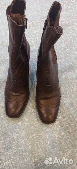 Женские полусапожки кожа