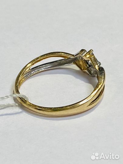 Золотое кольцо с бриллиантом (11500)*