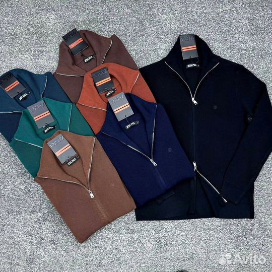 Кардиган Polo Zegna на молнии