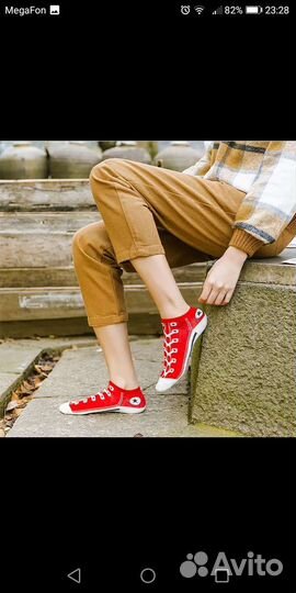 Эксклюзивные носки принт кеды 2пары