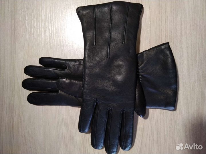 Перчатки женские кожаные новые