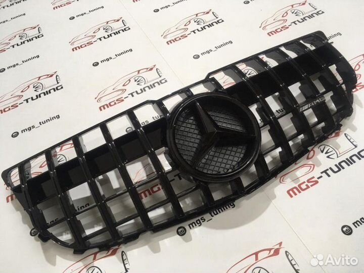 Решетка на Mercedes GLK 12-15г. GT-Black AMG