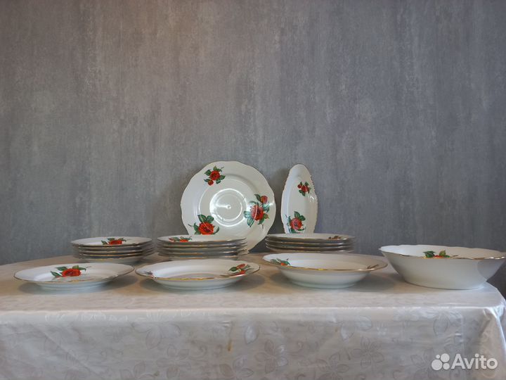 Набор посуды фарфоровая, 20 предметов. Торг