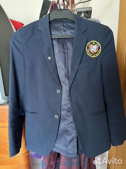 Костюм пиджак брюки школьная форма 146 мальчик