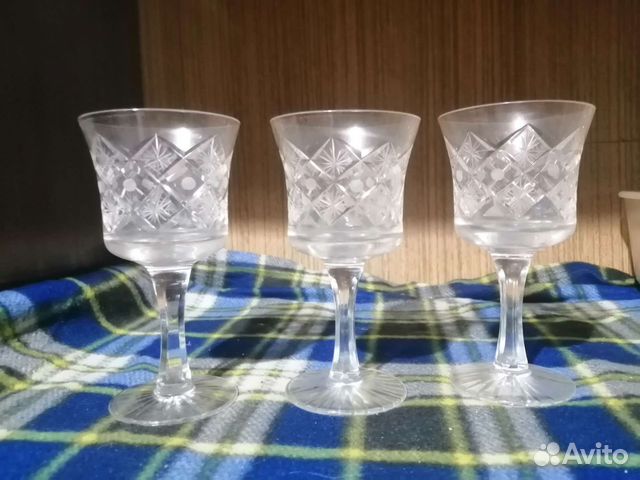Хрустальные рюмки-фужеры СССР