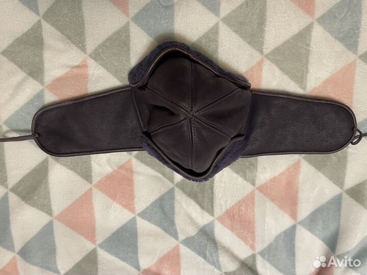 Шапка из дубленки (натуральная кожа)