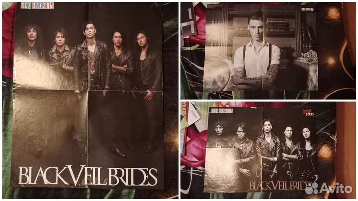 Плакаты постеры mcr, bvb и другие музыканты