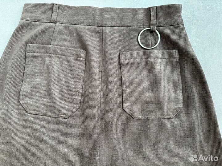 Юбка женская 44 46 коричневая