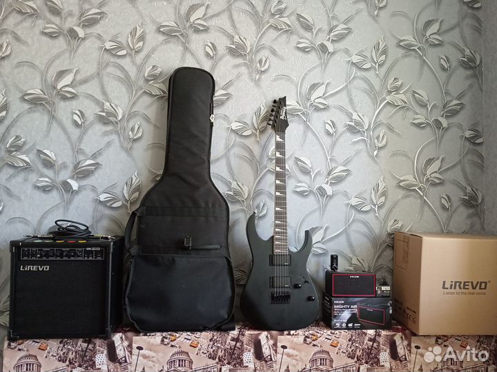 Электрогитара ibanez с проводным и беспроводным ус