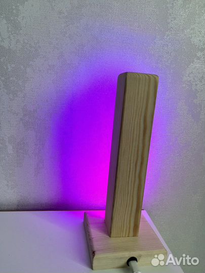 Ночник, светильник из дерева, ручная работа