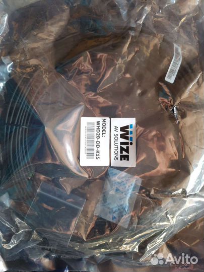 Оптоволоконный кабель hdmi Wize WHD20-DD-K-15 15 м