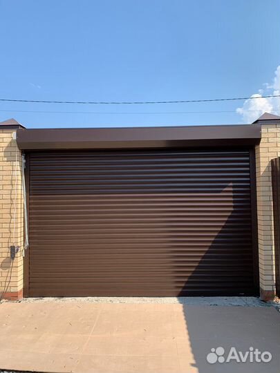 Роллворота из прочного профиля с монтажом