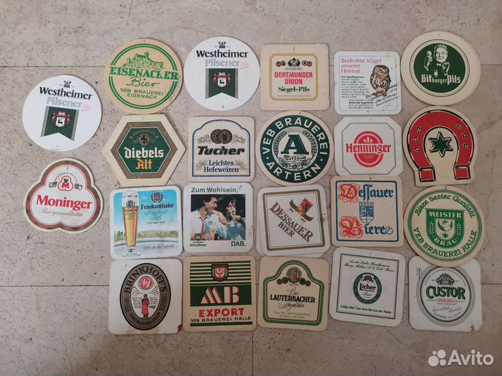 Коллекционные бирдикели, подставки под стаканы