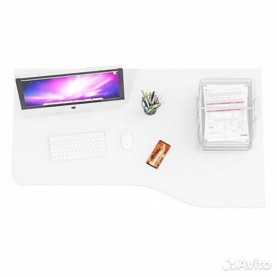 Стол письменный Мебельный Двор мд 1.04 цвет венге/белый шагрень, 130х75х74 см