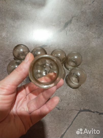 Медицинские банки стеклянные, 9 шт