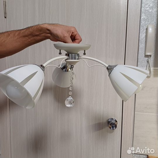 Люстра потолочная бу