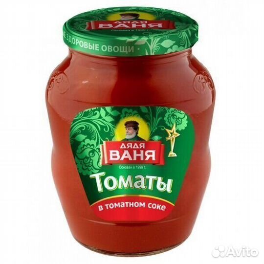 Опт - Томаты Дядя Ваня в собственном соку 680г